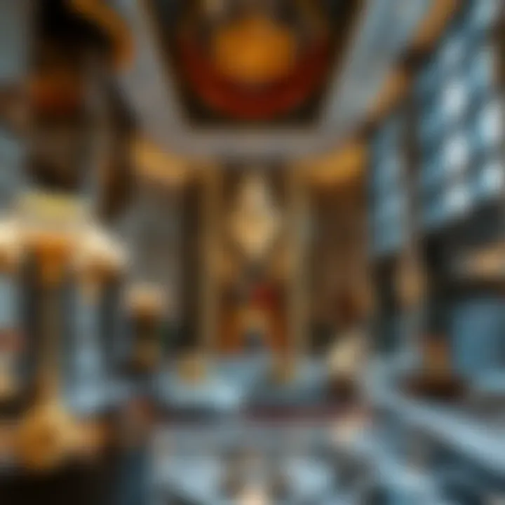 Opulent Lobby of AAQ Tower Luxurious lobby area of AAQ Tower highlighting opulent decor and design