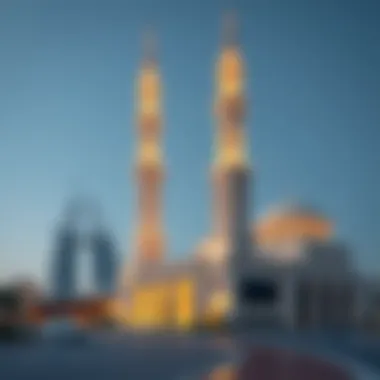 Cultural landmarks illustrating the heritage of the UAE near the border.