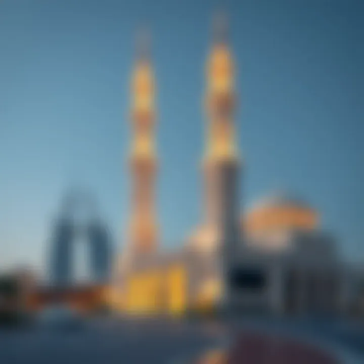 Cultural landmarks illustrating the heritage of the UAE near the border.