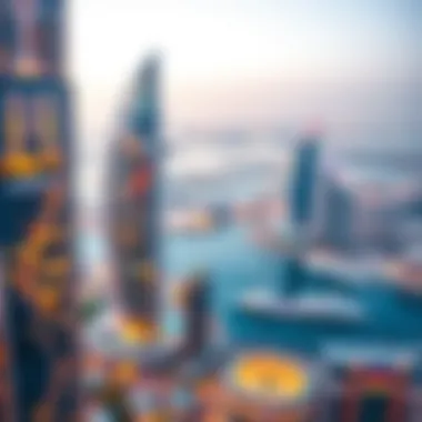 Breathtaking Views from AG Tower in Business Bay Vibrant views from AG Tower overlooking Business Bay