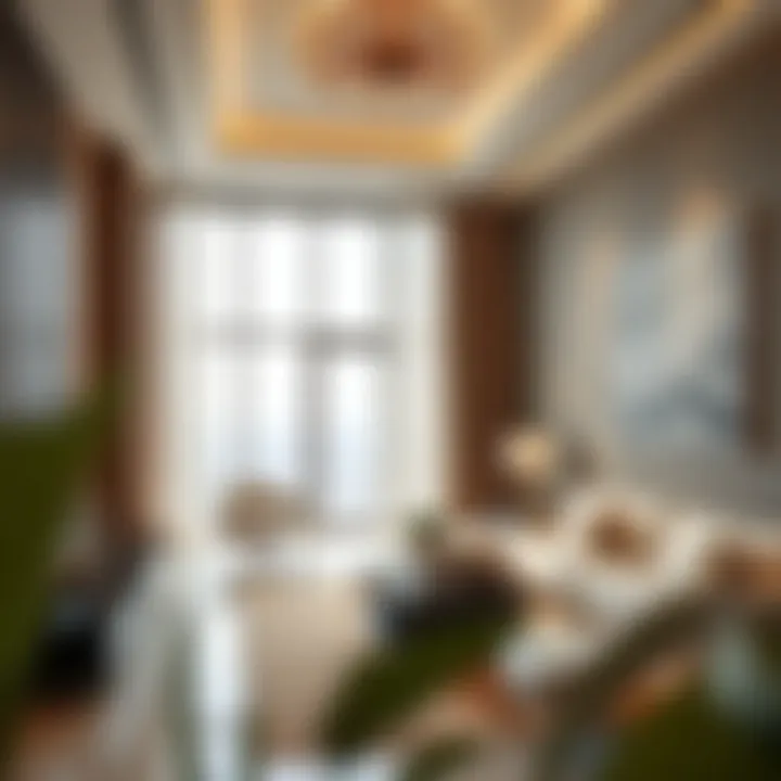 Exquisite Interior Design of AG Tower Apartments Luxurious living space interior in AG Tower