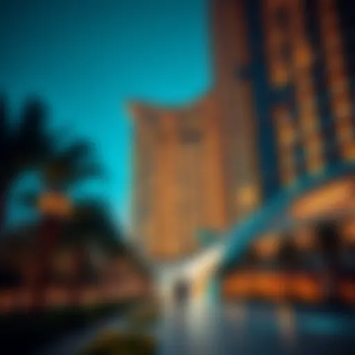 Stunning architectural view of Ajman Horizon Tower showcasing its modern design