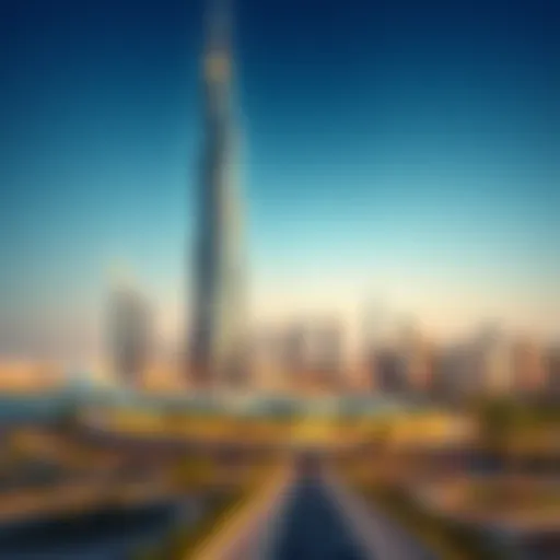 Stunning skyline view showcasing Ajman Horizon Tower amidst Dubai's luxurious skyline.