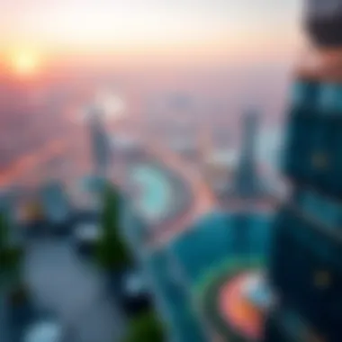 Breathtaking Terrace View from Al Naeem Tower Panoramic terrace view from Al Naeem Tower