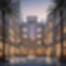 Stunning architectural view of Al Nasr Plaza showcasing modern design and elegance.