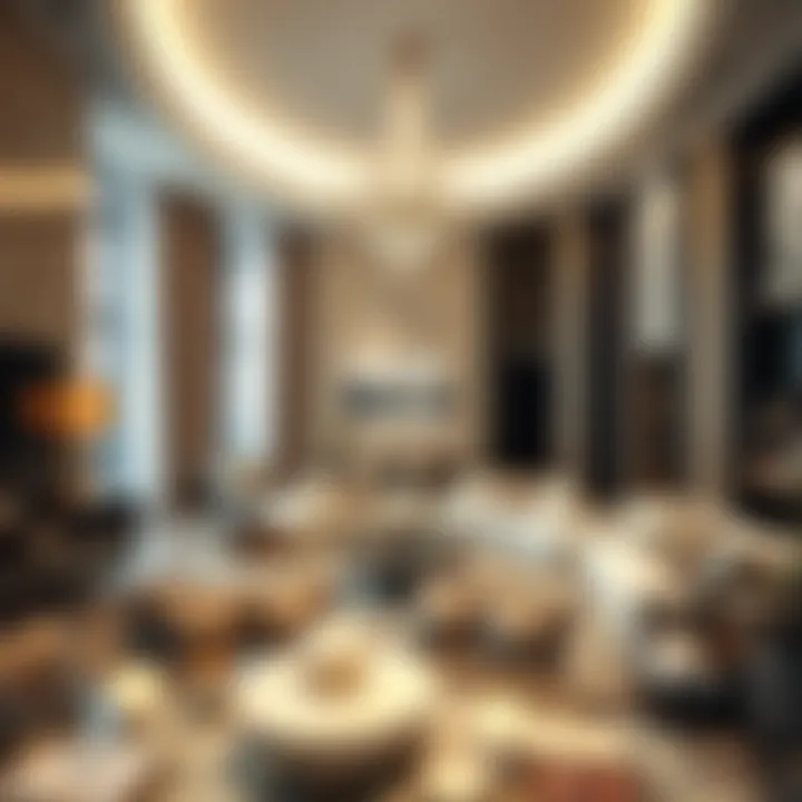 Luxurious interior design of a residence in Al Roda Tower 2