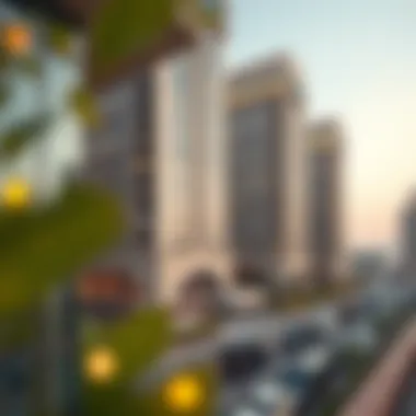 Stunning view of Al Shafar Tower showcasing its architectural elegance