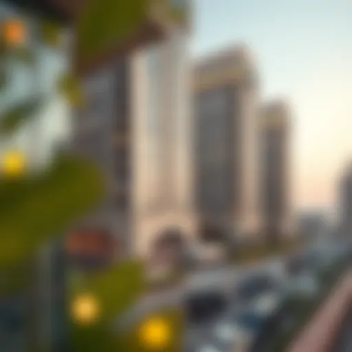 Stunning view of Al Shafar Tower showcasing its architectural elegance