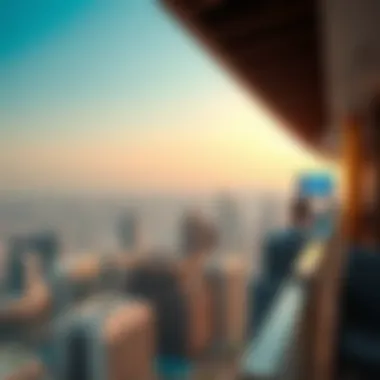 Panoramic view of Barsha Heights from the rooftop of Al Shafar Tower