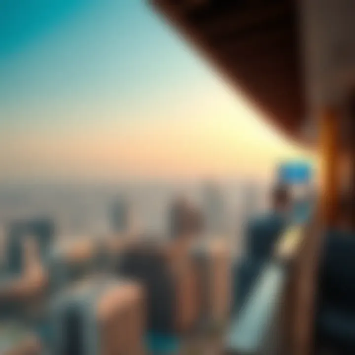 Panoramic view of Barsha Heights from the rooftop of Al Shafar Tower