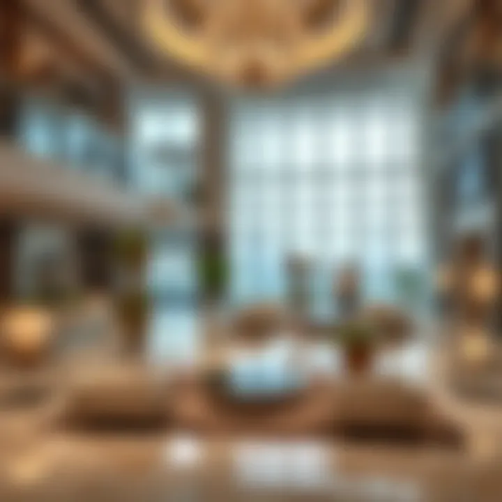 Luxurious lobby area with modern decor in Al Shamsi Building