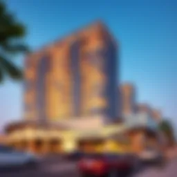 Stunning exterior view of Al Wasl Building showcasing modern design and architecture