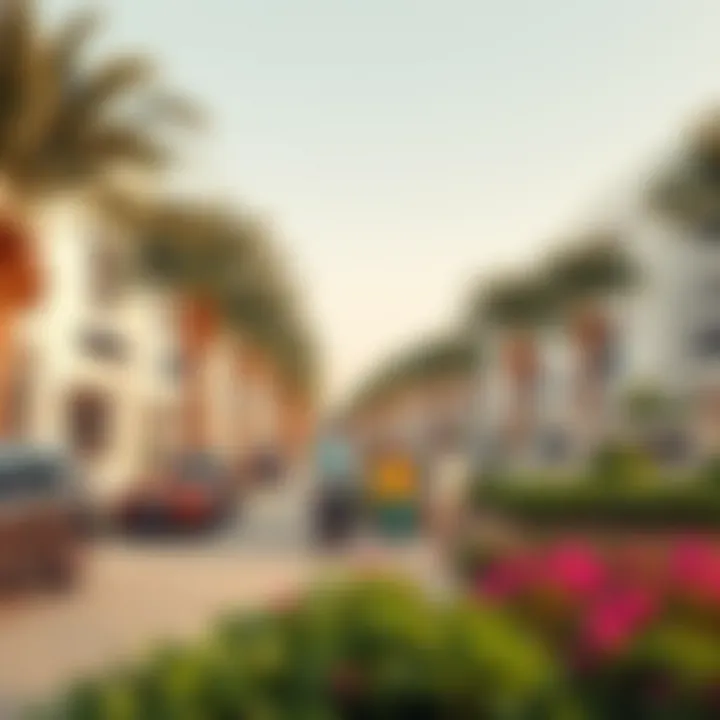 Vibrant Community Life at Aljada Vibrant community life in Aljada, featuring parks and recreational areas