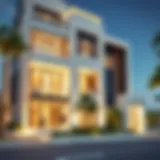 Luxurious exterior view of Amani Residence Al Nahda 2 showcasing contemporary architecture