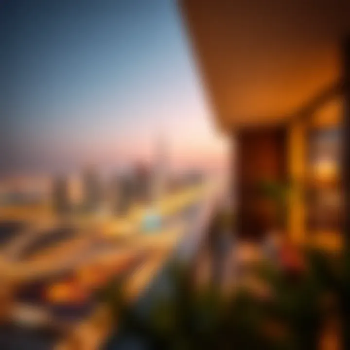 Breathtaking Skyline View from Amoriah Residence Stunning view of Dubai skyline from the property balcony