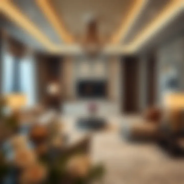 Elegant Living Room at Amoriah Residence Luxurious living room showcasing modern design and elegance