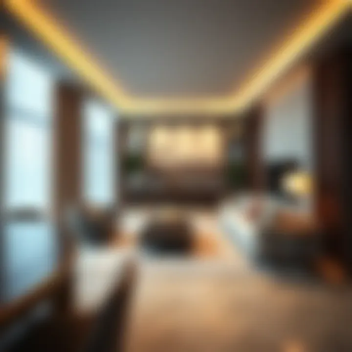 Luxurious Living Room in Service Apartment Luxurious living room in a service apartment