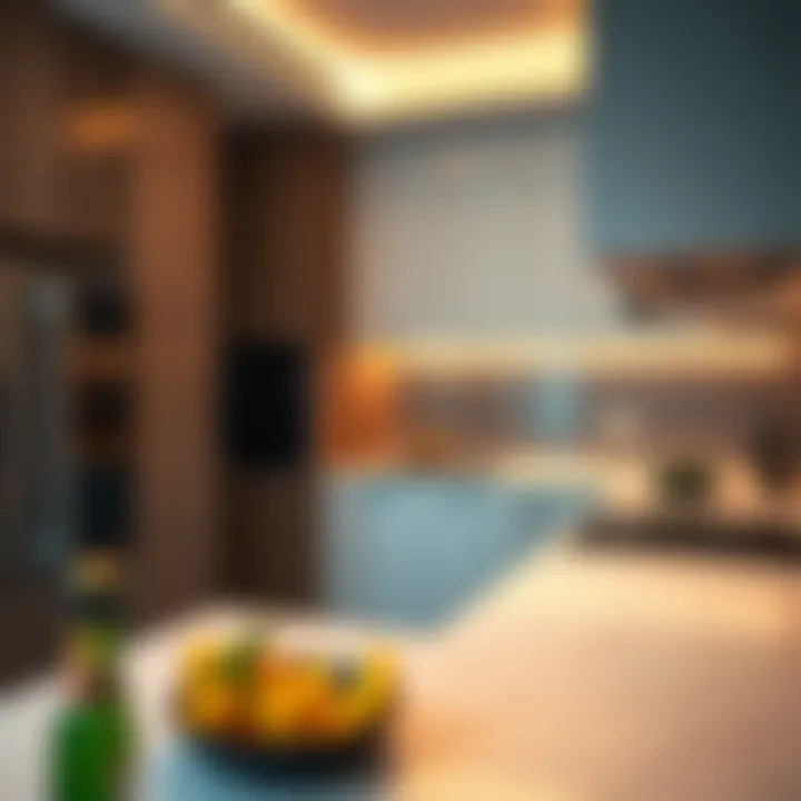 Modern Kitchen Amenities in Service Apartments Modern kitchen equipped with high-end appliances