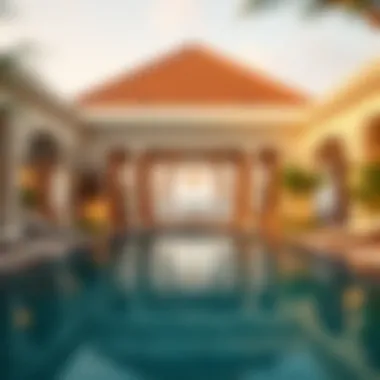 Opulent Poolside Oasis Luxurious pool area at Anantara Eastern Mangroves