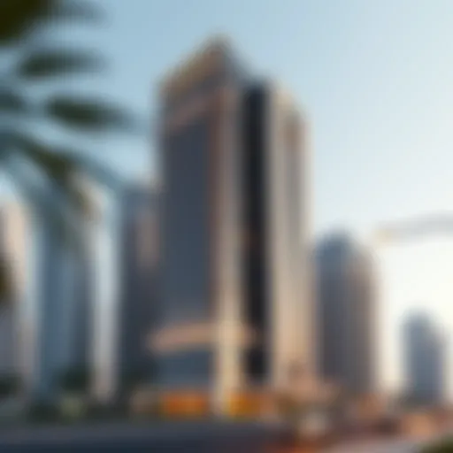 Baniyas Tower exterior showcasing its sleek modern design