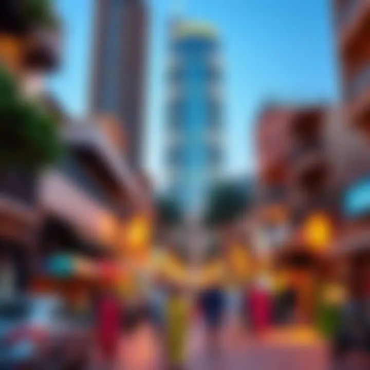 Vibrant Neighborhood Surrounding Baniyas Tower Vibrant neighborhood surrounding Baniyas Tower, showcasing local culture