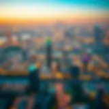 Panoramic view of Barsha Heights skyline