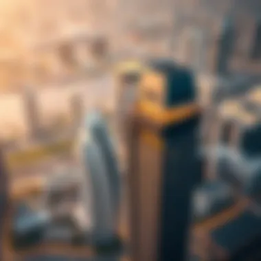 Stunning view of Boulevard Heights in Downtown Dubai