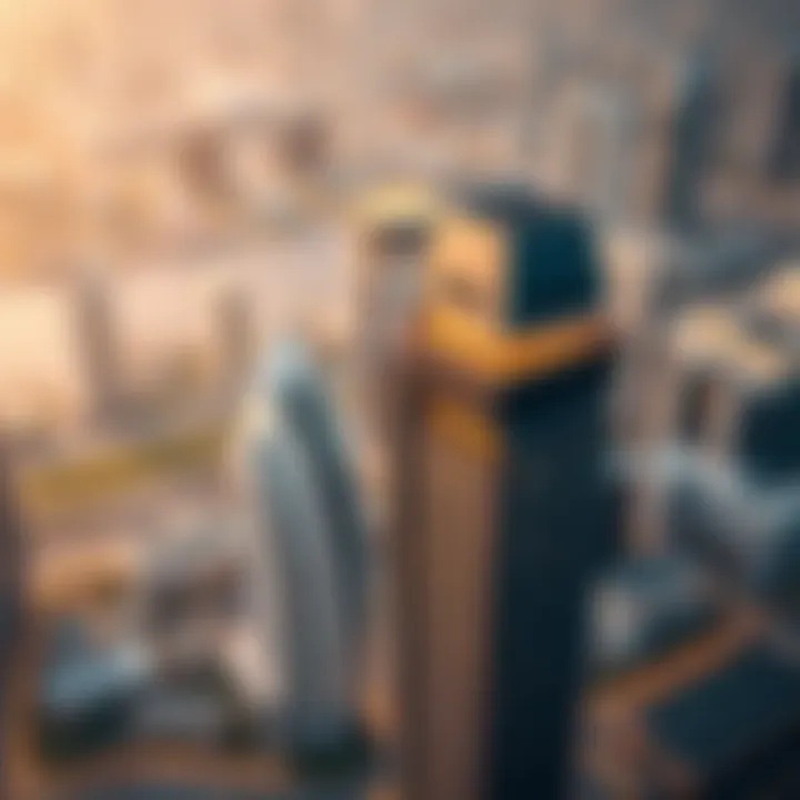 Stunning view of Boulevard Heights in Downtown Dubai