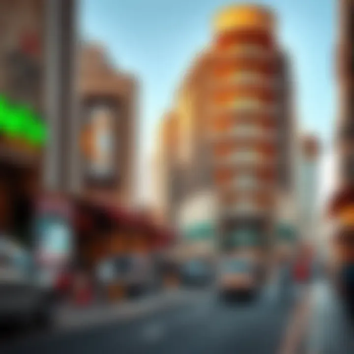 Vibrant Streets of Bur Dubai Vibrant streets of Bur Dubai showcasing local culture