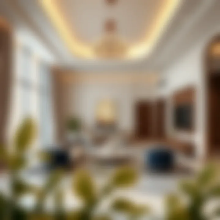 Elegant interiors of a residence in Burj Mansur