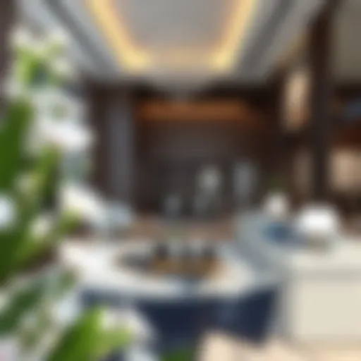 Elegant interior layout showcasing a spacious living area