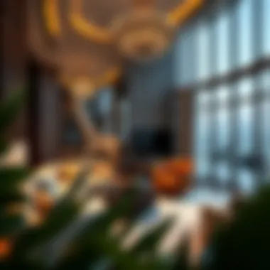 Luxurious living space inside Como Residences