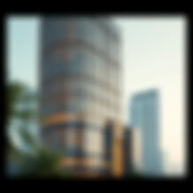 Architectural details showcasing Como Tower's design