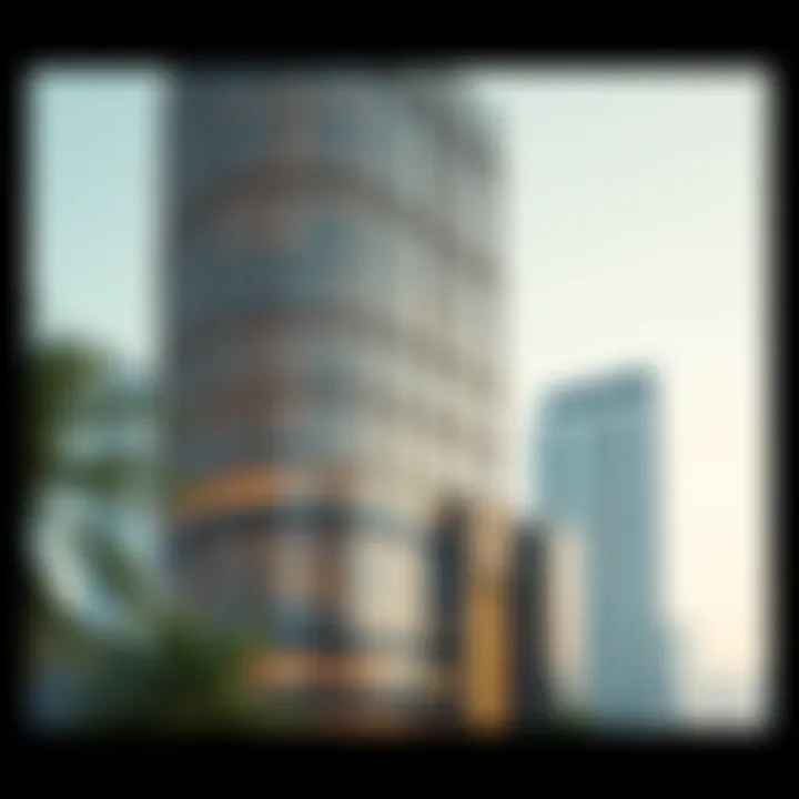 Architectural details showcasing Como Tower's design