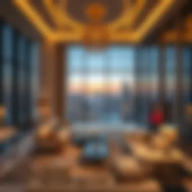 Luxurious interior design of Como Tower