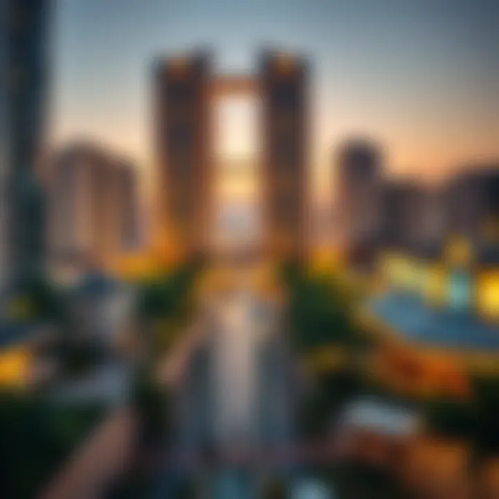 View of local attractions surrounding Pullman Jumeirah Lakes Towers