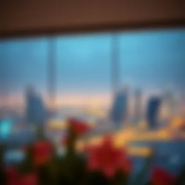 Breathtaking Dubai Skyline from Concept 7 Panoramic view of Dubai skyline from the residence