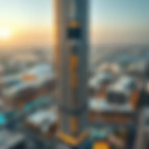 Stunning aerial view of the Continental Tower showcasing its architectural design