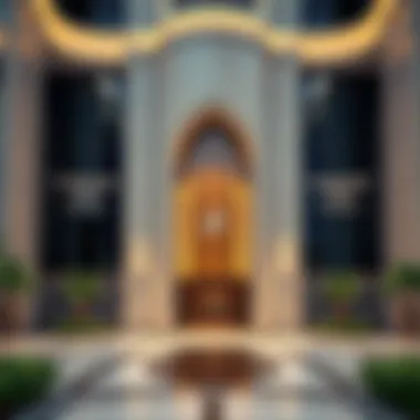 Grand Entrance of Continental Tower Entrance of the Continental Tower highlighting the grand design