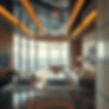 Luxury Interior of Continental Tower Luxurious interior of a residential unit within the Continental Tower
