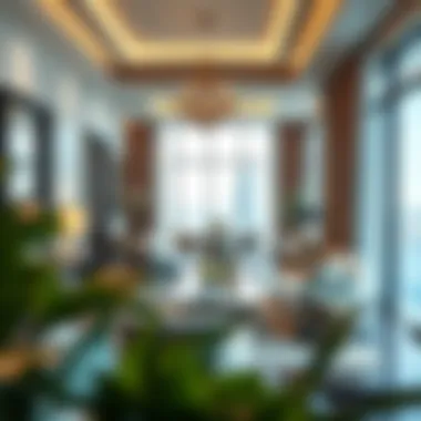 Elegant living space inside a high-end apartment