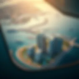 Stunning aerial view of Damac Bay’s Edge showcasing architectural brilliance