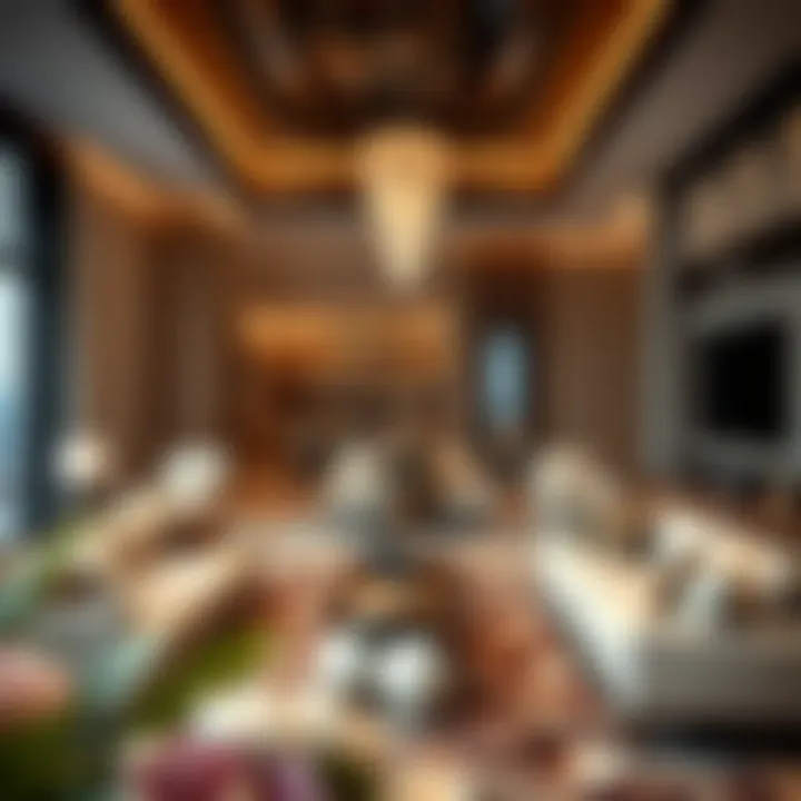 Elegant interior design of a luxury apartment in Damac Bay’s Edge