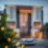 Stunning architectural facade of Damac Casa showcasing luxury design