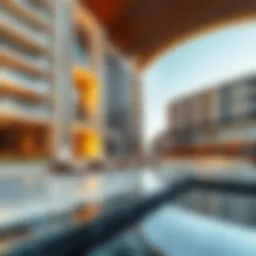 Architectural marvel of Damac Hills 2 hotel showcasing its modern design