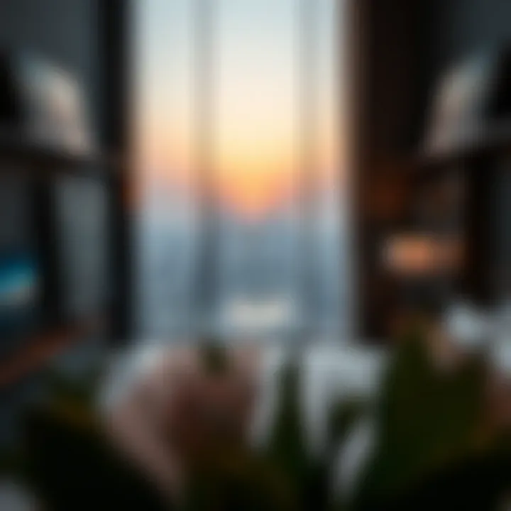 Breathtaking view from a suite in Damac Hills 2 hotel