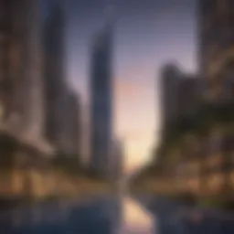 Stunning architectural view of Damac Paramount Tower