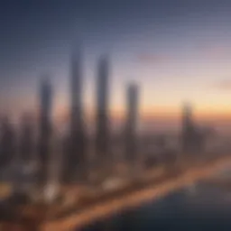 Stunning skyline view of Dubai showcasing Damac Reva Residences