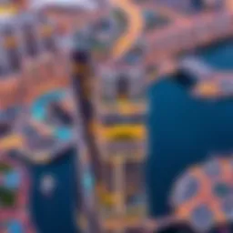 A stunning aerial view showcasing the architectural marvel of Danube Viewz