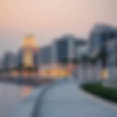 Elegant architectural design along Deira Corniche